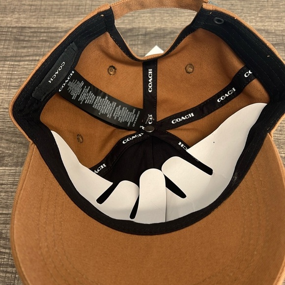 ✨Coach in Light Saddle Embroidered Logo Baseball Cap - Picture 8 of 9